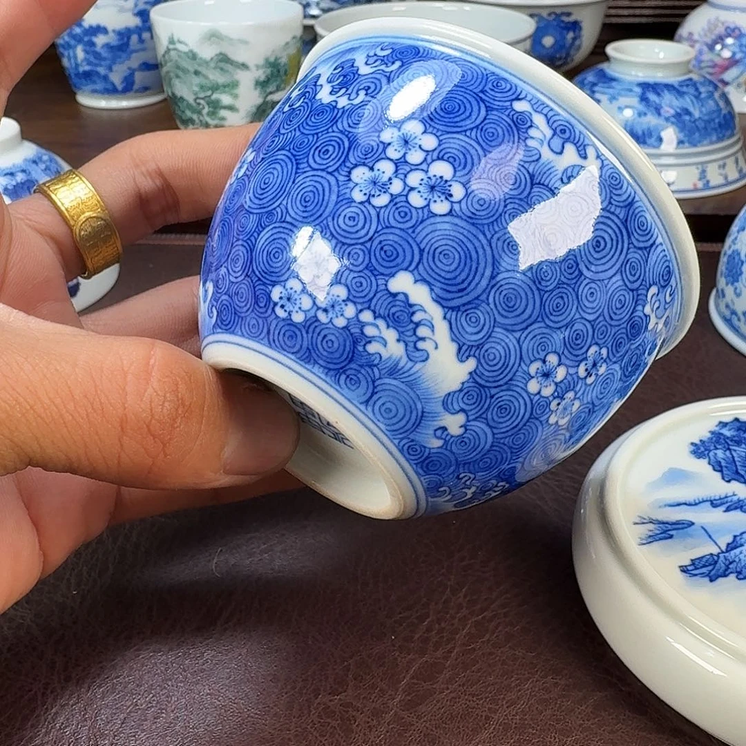 瓷片残*当代景德镇陶瓷手绘茶具
