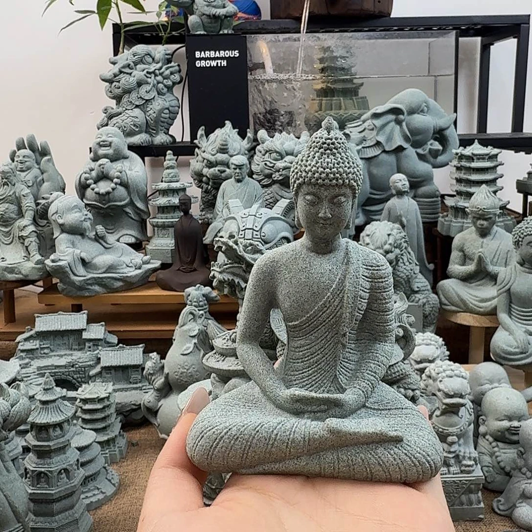 石材青砂石大日如来