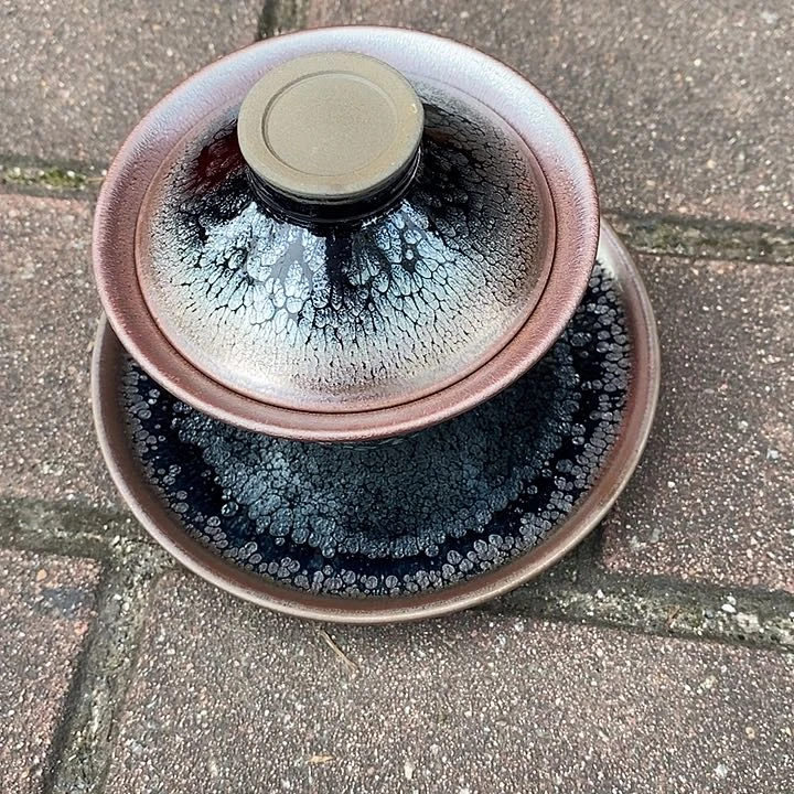 茶盏j*建盏盖碗一套