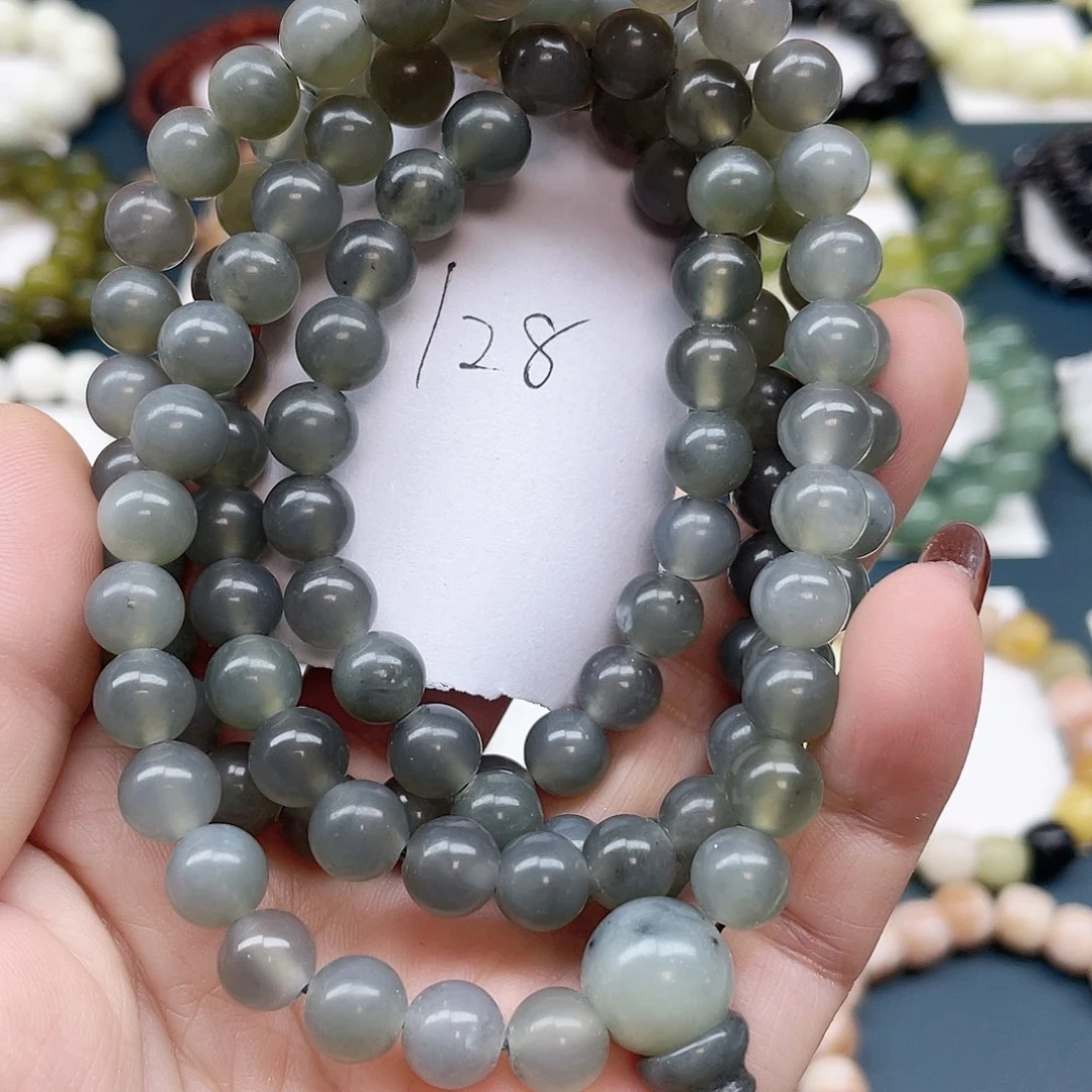 未镶嵌蛇纹石玉手串