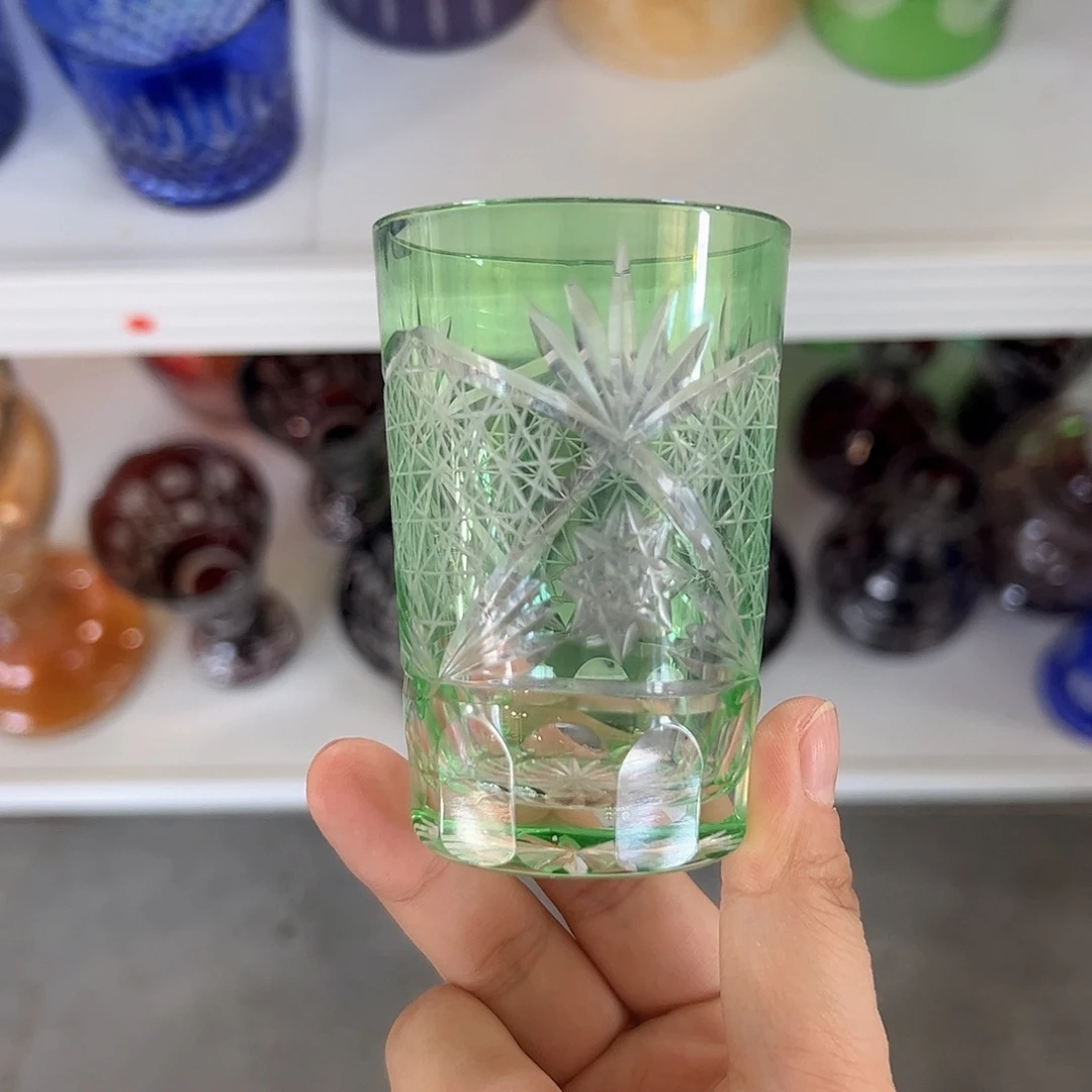 水晶玻璃高脚款微瑕一个