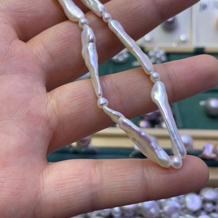 淡水珍珠手绳合金