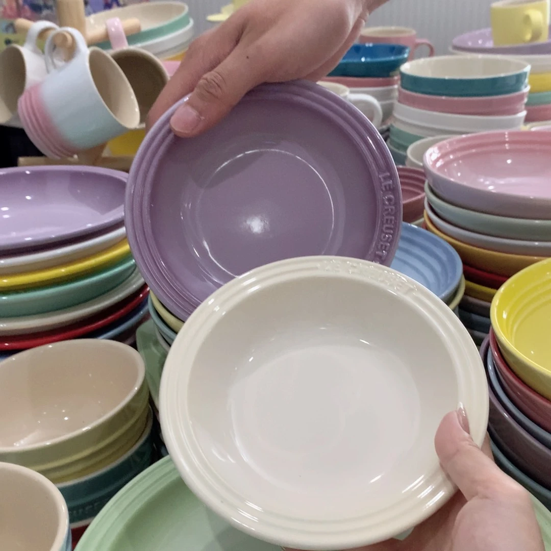 陶瓷微瑕6英寸接骨碟2只