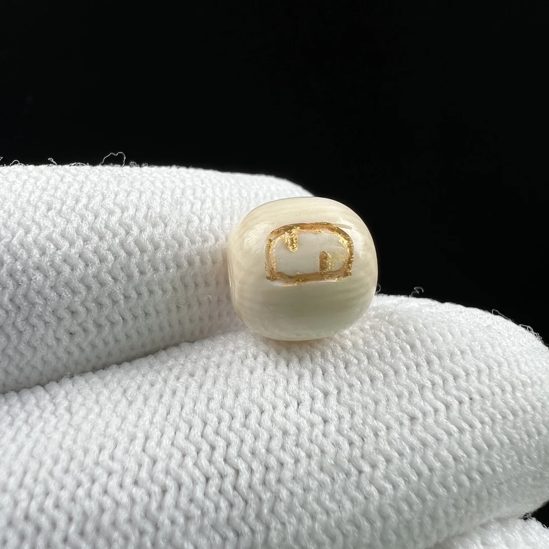 X7686天然猛犸牙 配饰 9.7mm支持鉴定 假一罚四