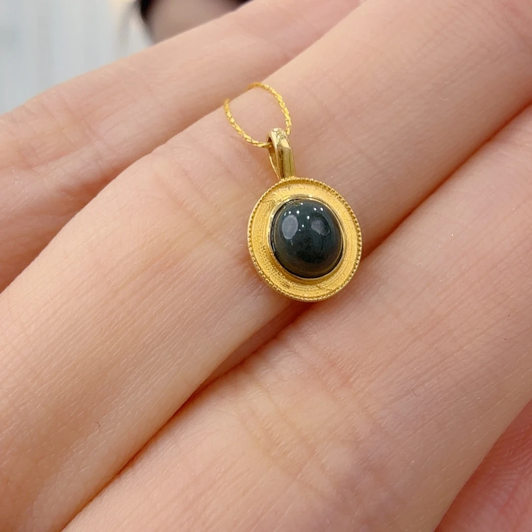 *****绿松石18K金镶嵌珠宝奇石