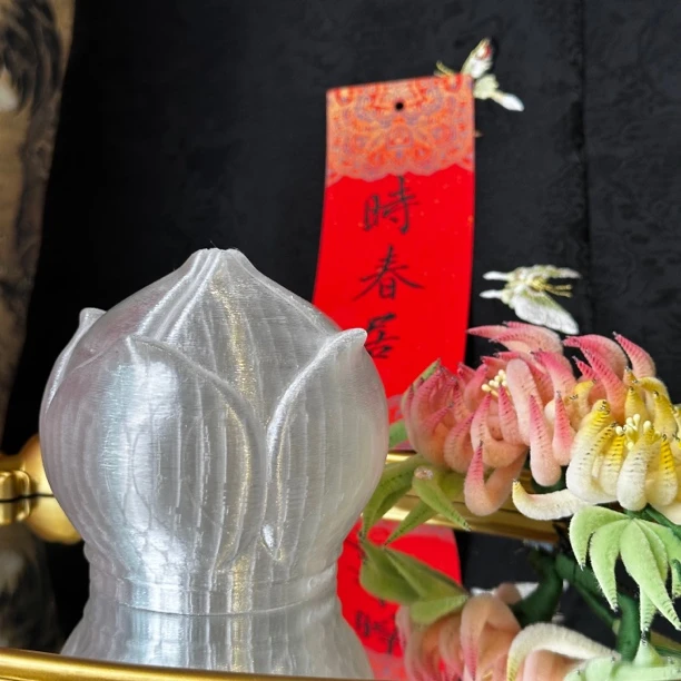 时春居国庆福利3D打印汉服头饰拍摄道具《芙蓉小冠》