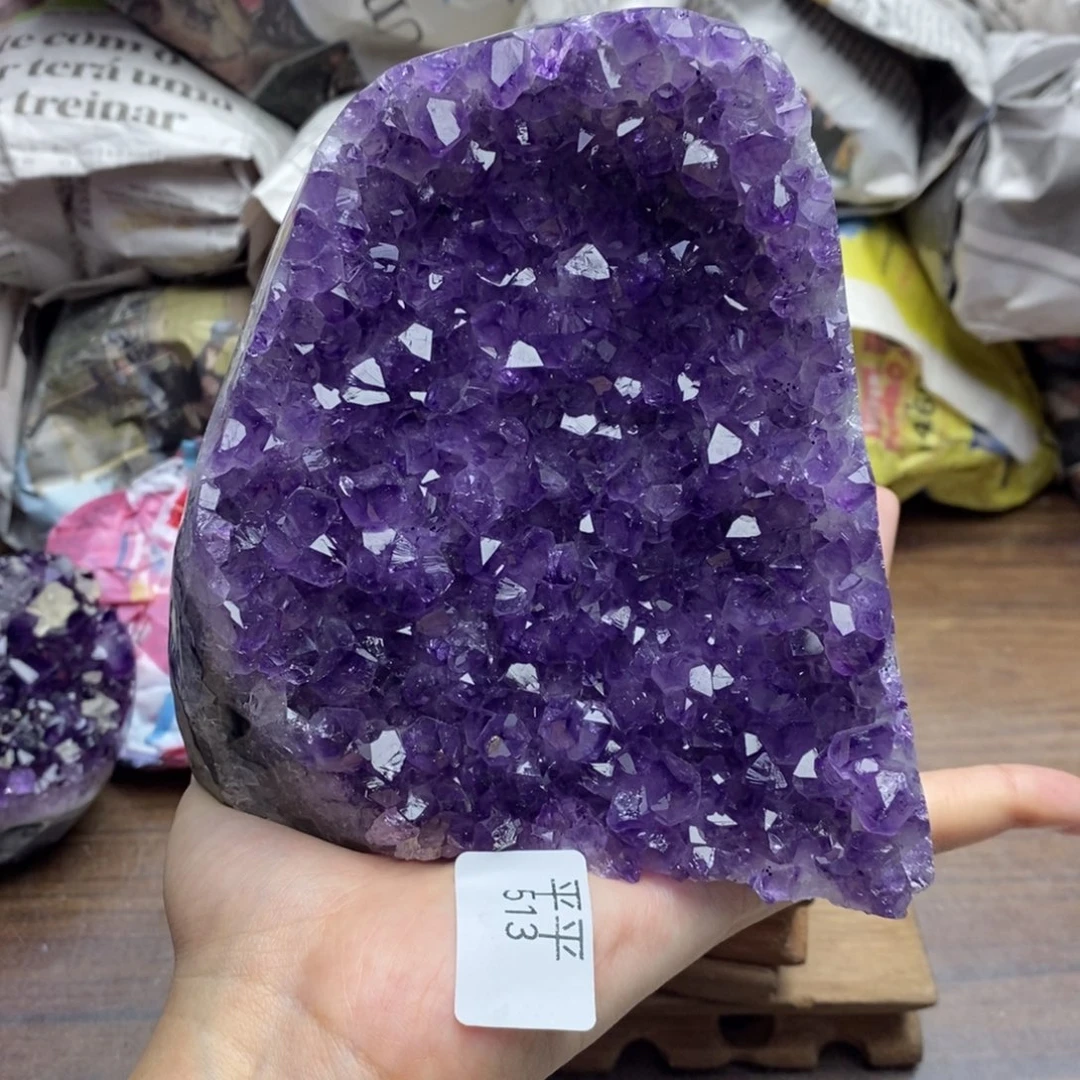紫晶珠宝半成品未镶嵌