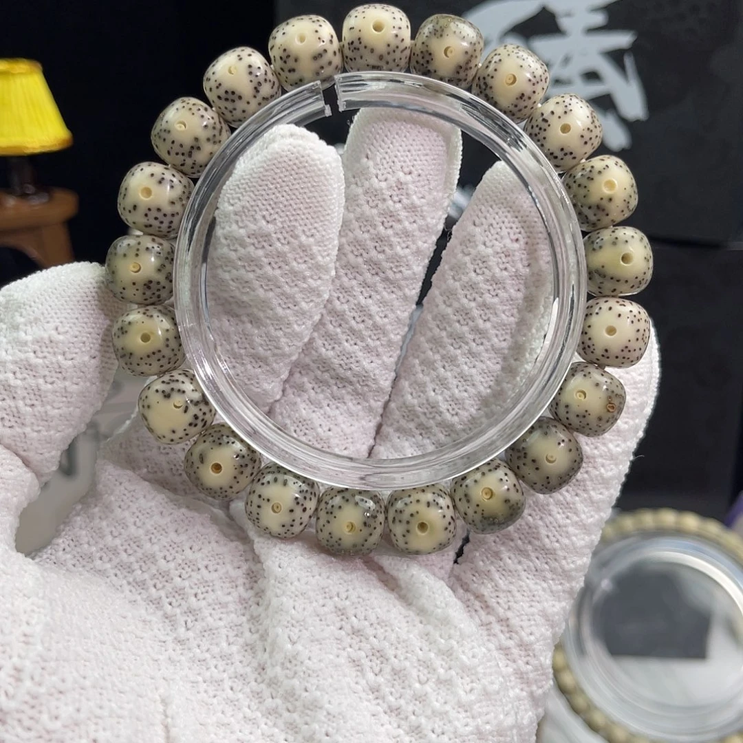 手串星月菩提石玉青花11×10 00019