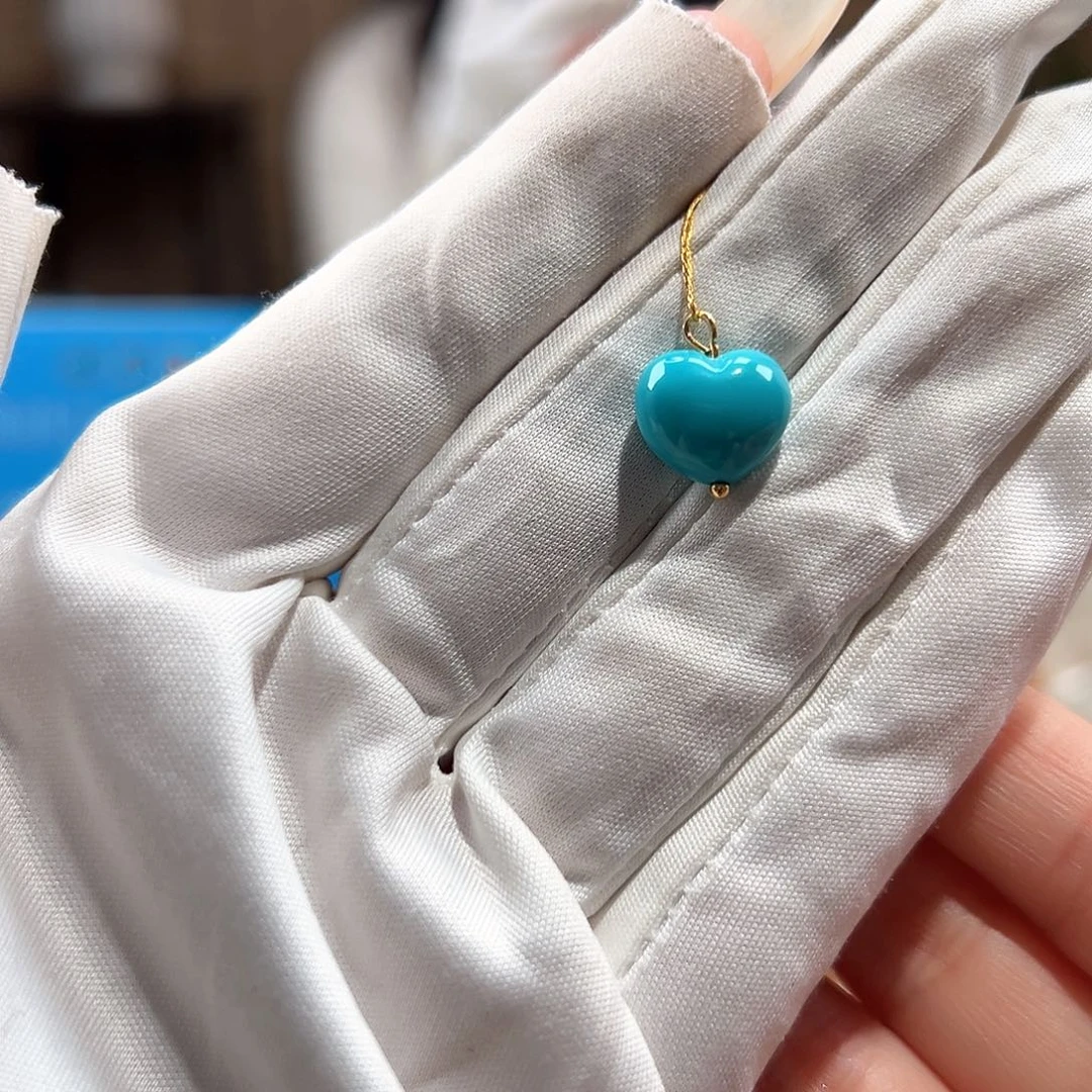 绿松石未镶嵌42玉化料爱心卡12+