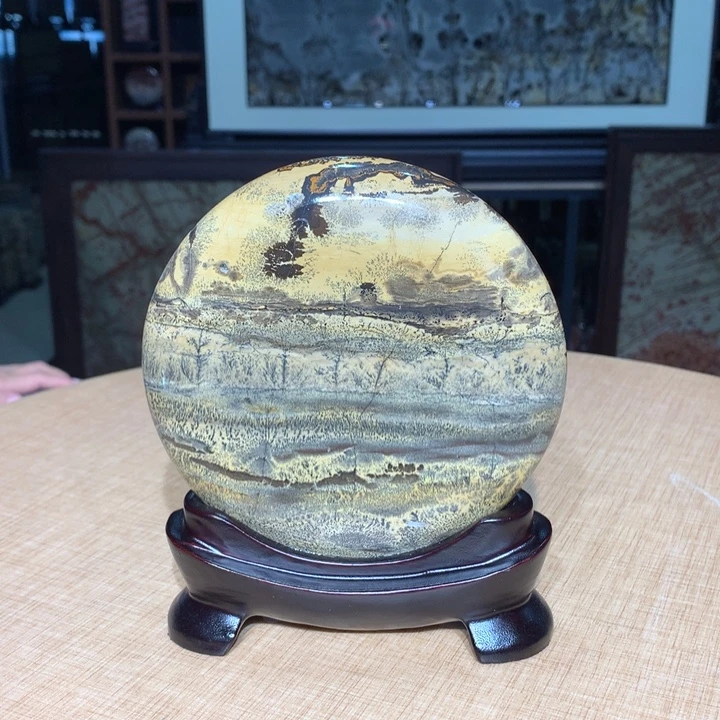 广西国画石摆件，观赏收藏