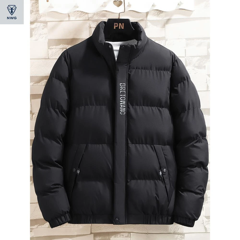 服男士冬季潮牌黑色加厚棉衣夹克休闲保暖棉袄宽松上衣外套