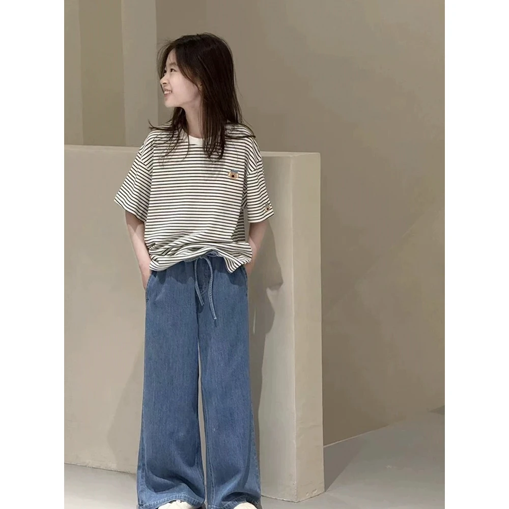 【清货】2025夏韩版东大门小熊刺绣短袖T恤(95%棉) D501 501 M