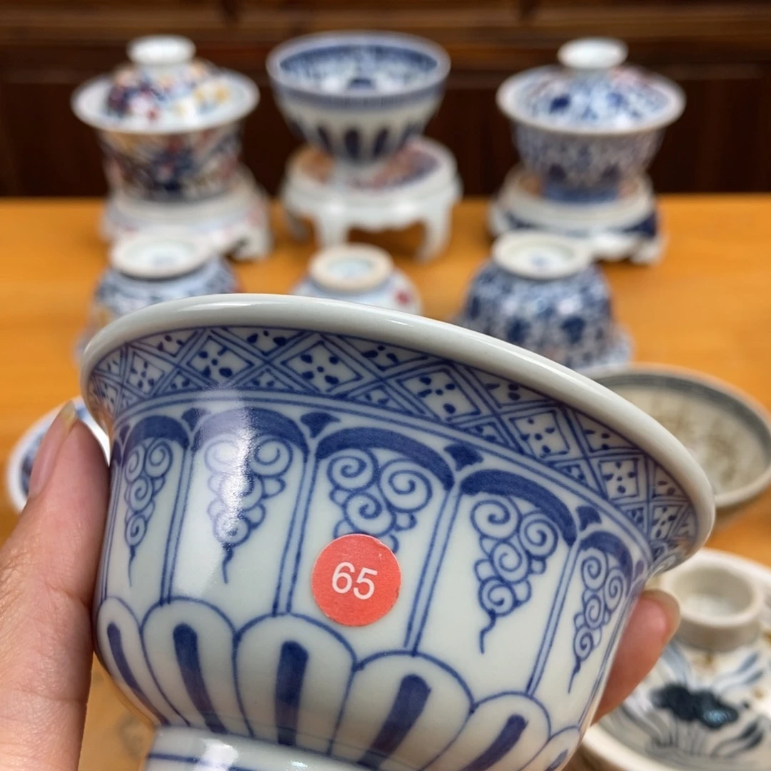 手绘现代茶具非古董