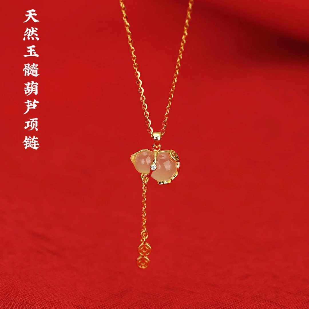 葫芦项链项链福禄葫芦本命年锁骨链潮气质轻奢时尚百搭小众