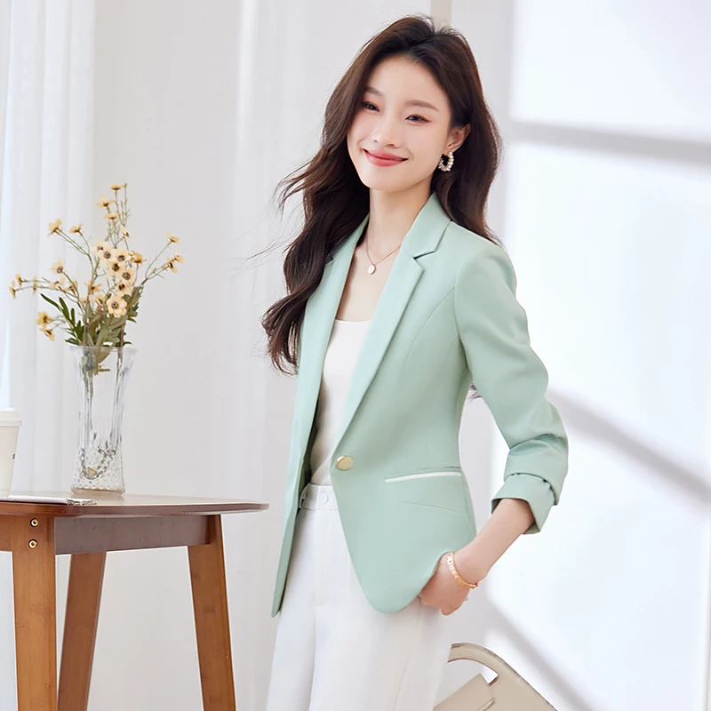 YSY8897小西装女外套高级感新款春秋季韩版通勤气质时尚西服上衣