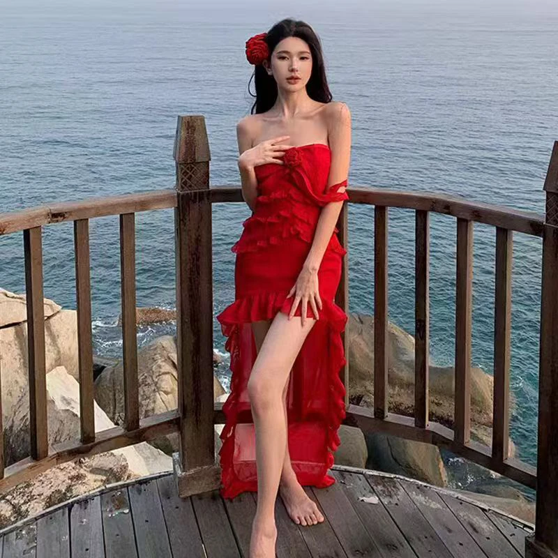 新款辣妹纯欲连衣裙