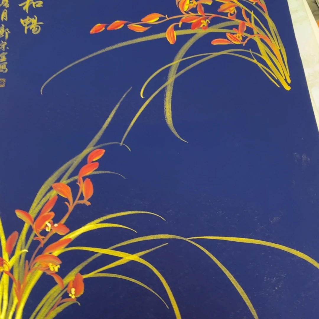 国画12.4纯手绘无边框作品