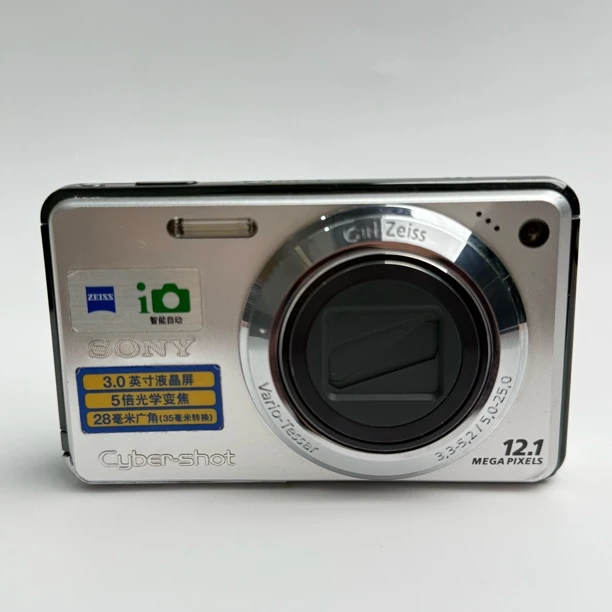 95新 Sony/索尼 w290银色1210万像素5倍变焦爆款复古ccd