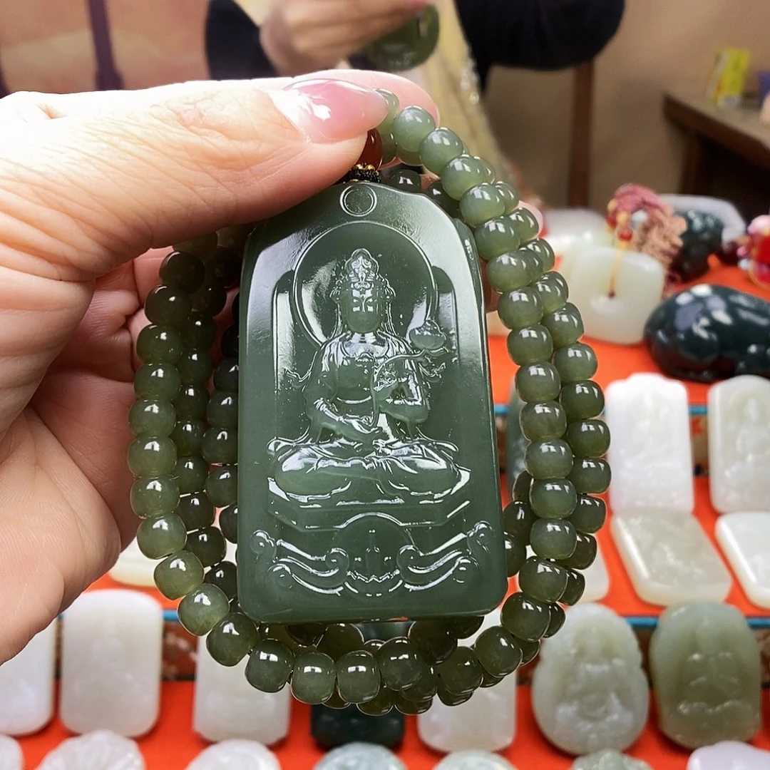 颈饰未镶嵌和田玉天***哦