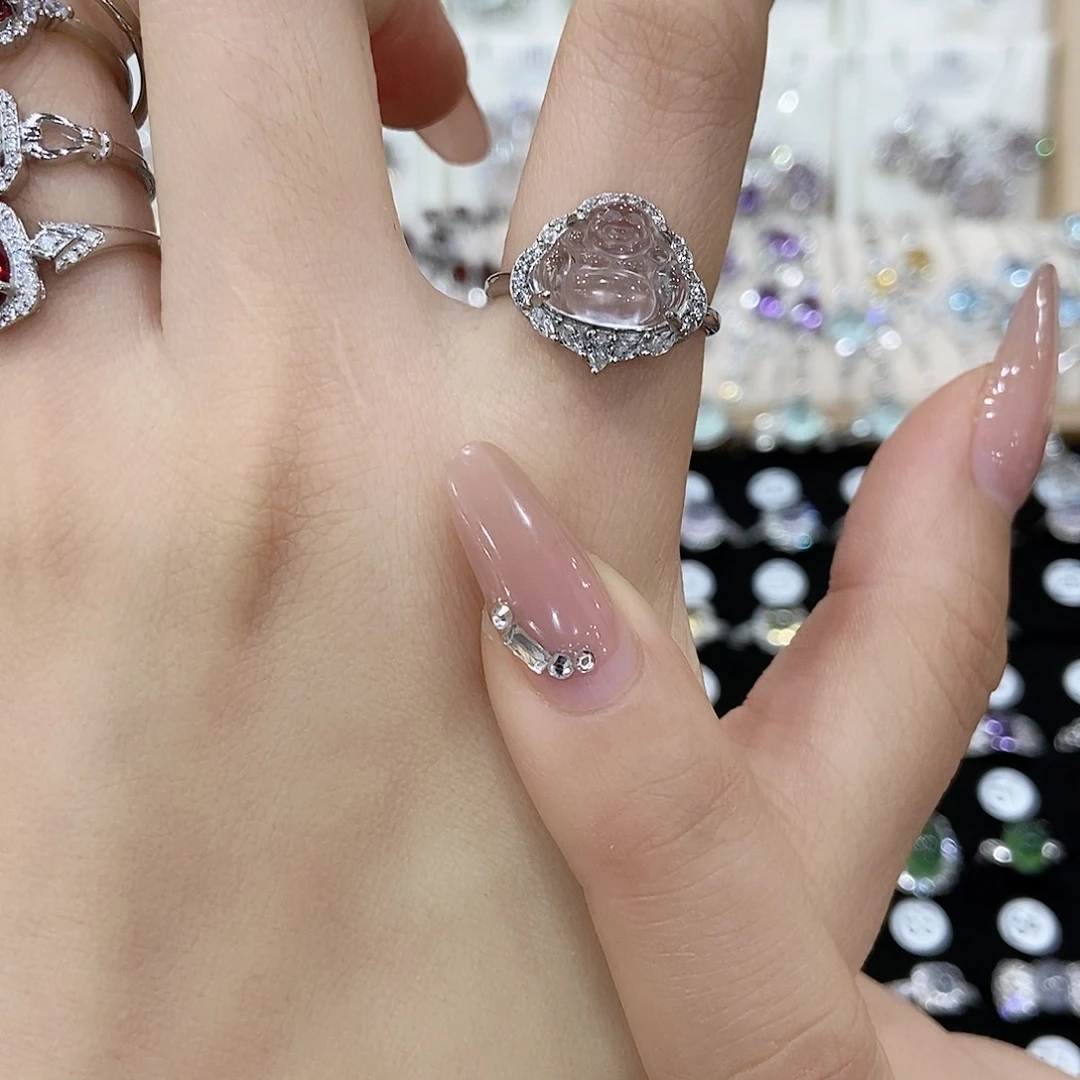 唯***子石英质玉合金戒指