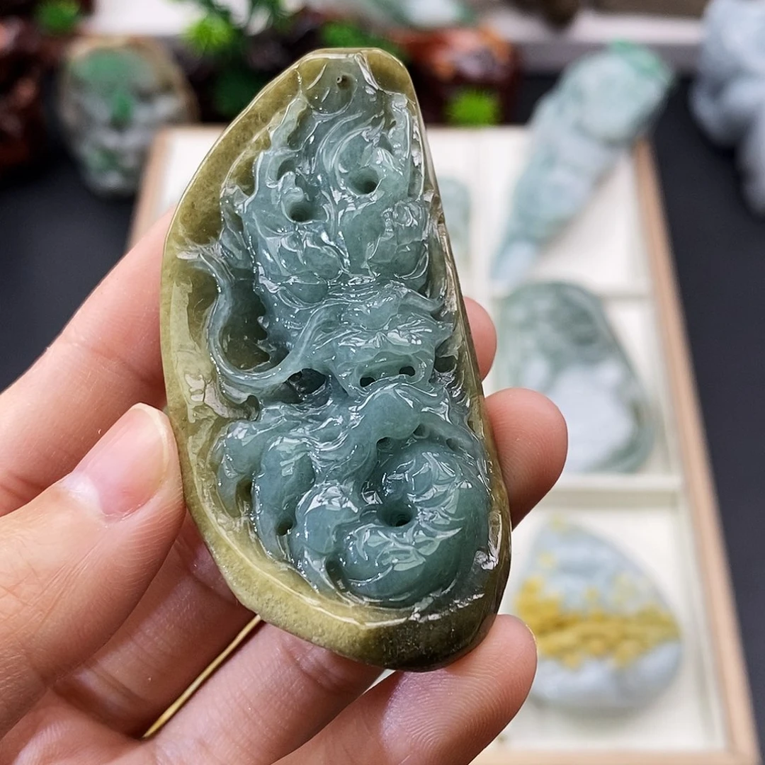 颈饰未镶嵌翡翠缅甸翡翠a货