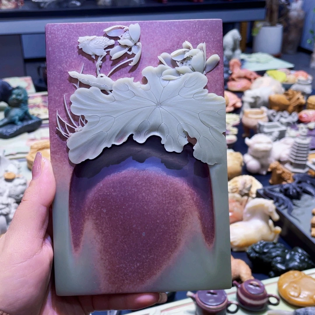 花开并蒂壶承，砚台多用