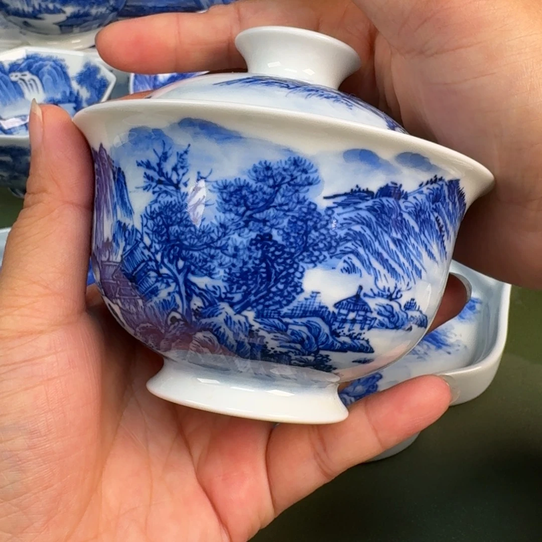 景德镇纯手绘茶具圆圆240