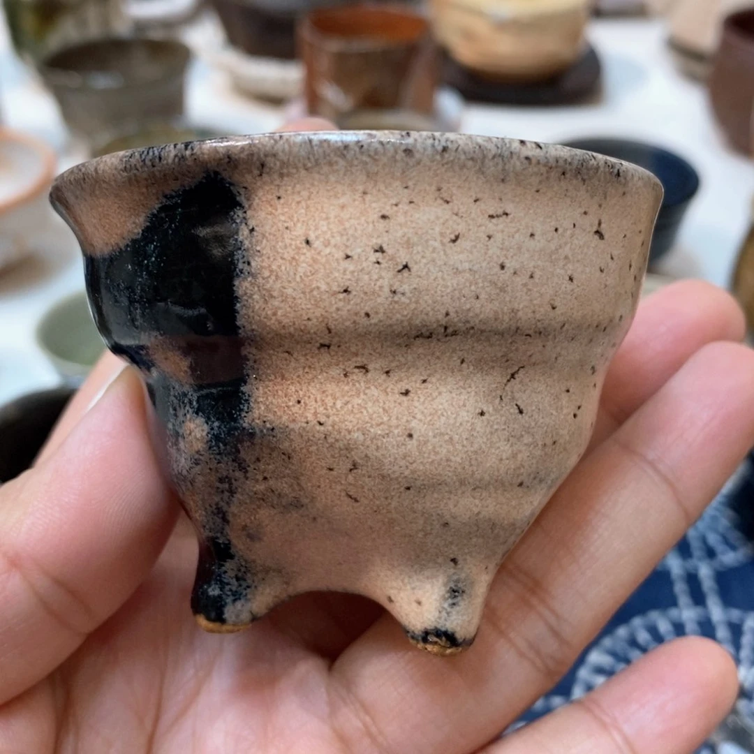 柴烧侘寂粗陶茶具