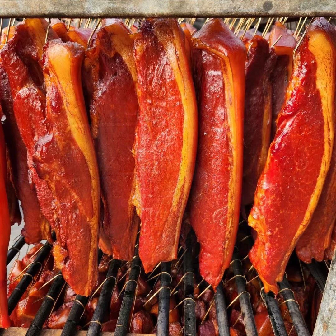 【前腿肉】 农村柴火烟熏腿肉雪花肉不沾水可退