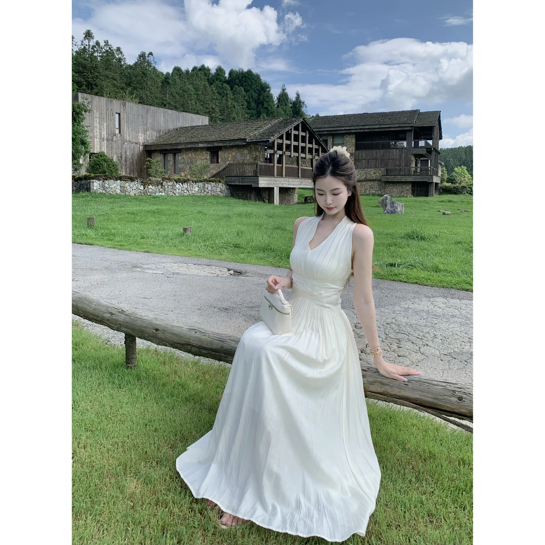 【现货+运费险】气质姐姐系法式显瘦连衣裙夏季新款收腰显瘦