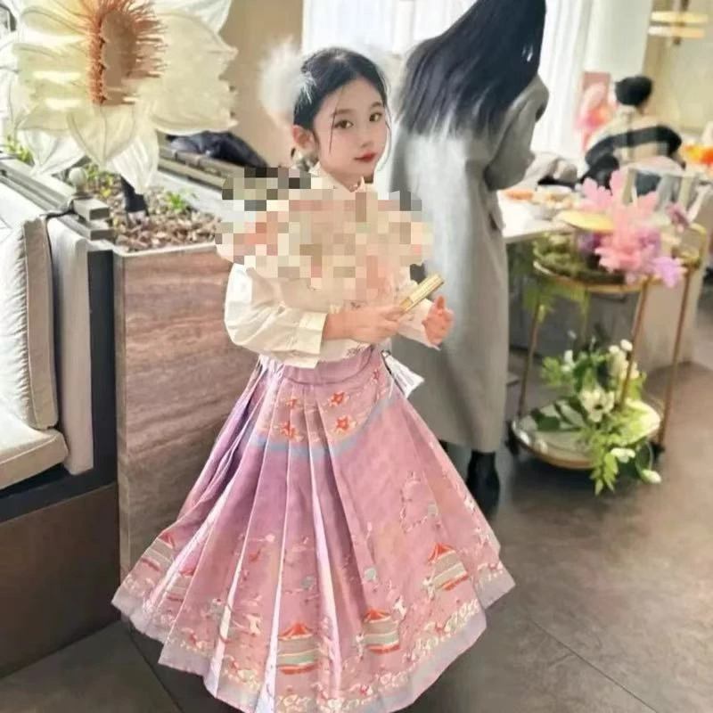 506 哈哈家 夏季国风马面裙套装断码特价