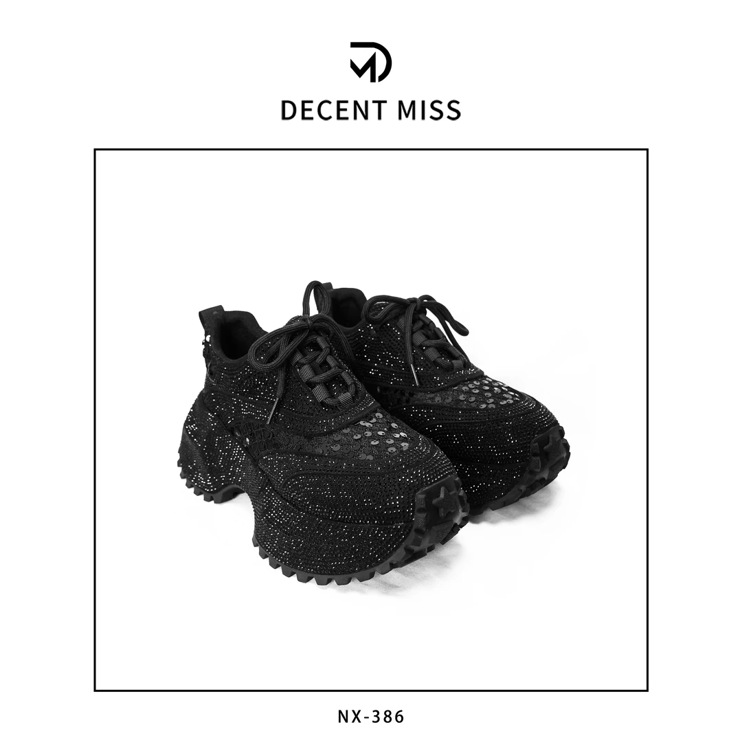 满钻老爹鞋增高7.5厘米NX-386运动鞋