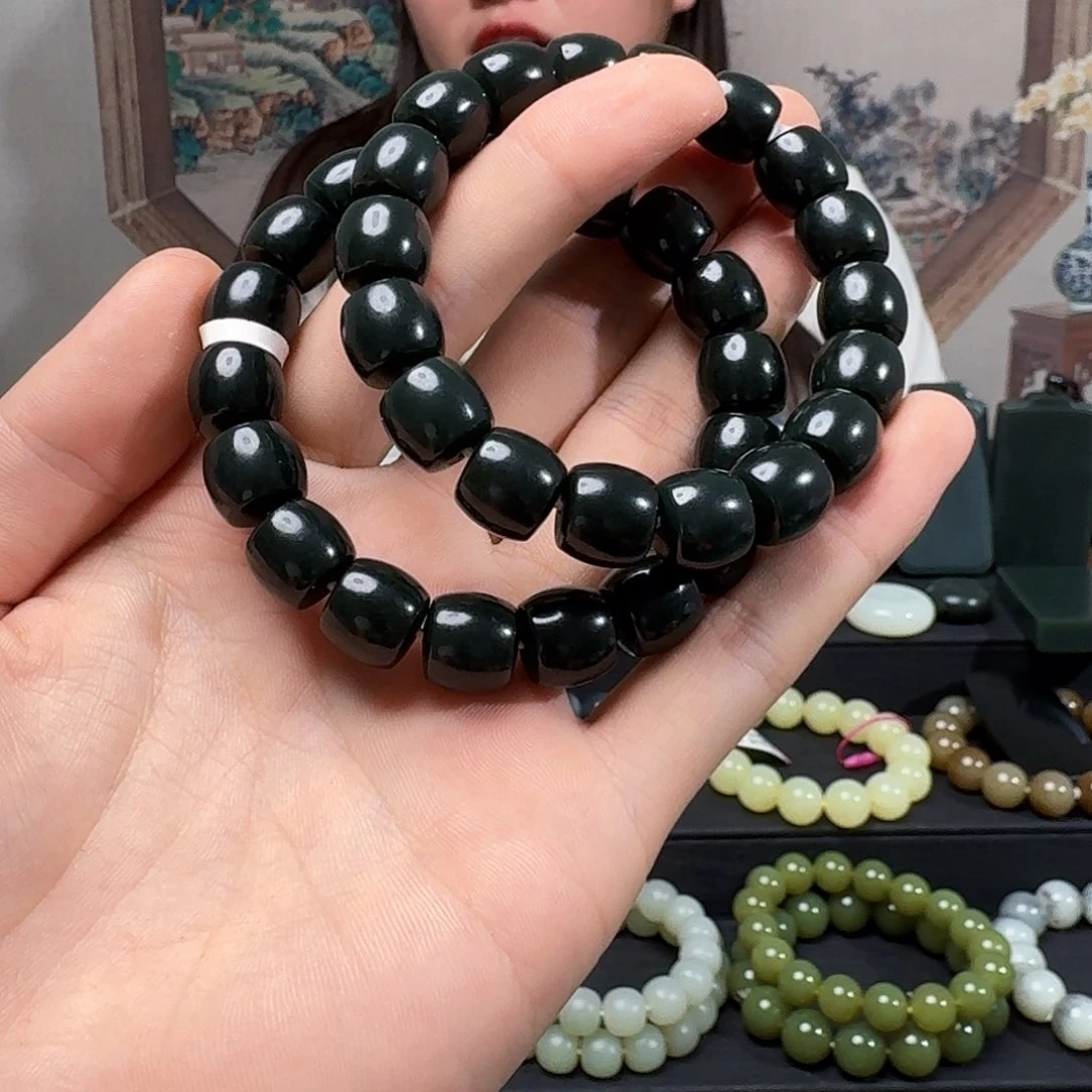 手链未镶嵌和田玉和田玉新疆塔青卡12直切