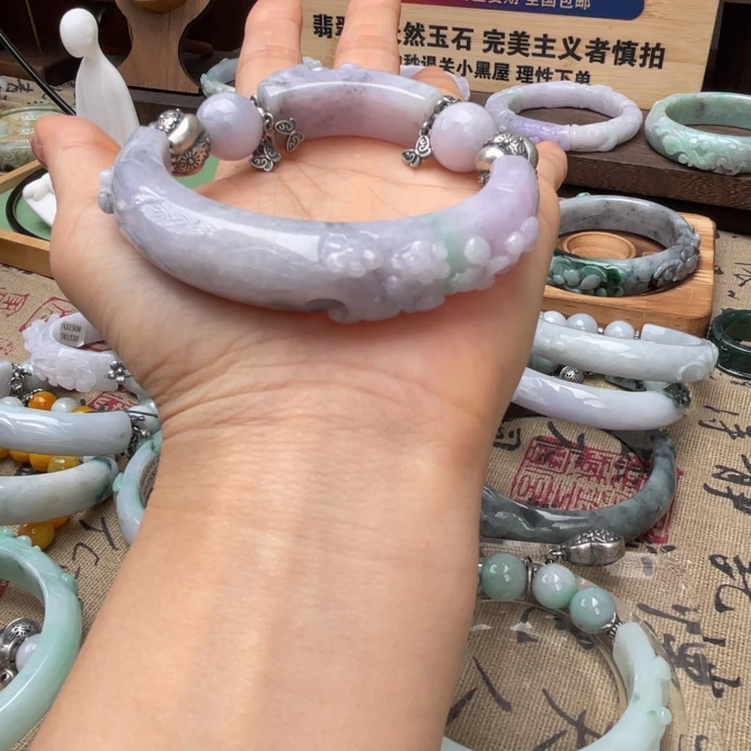 m***哒未镶嵌手链翡翠手镯