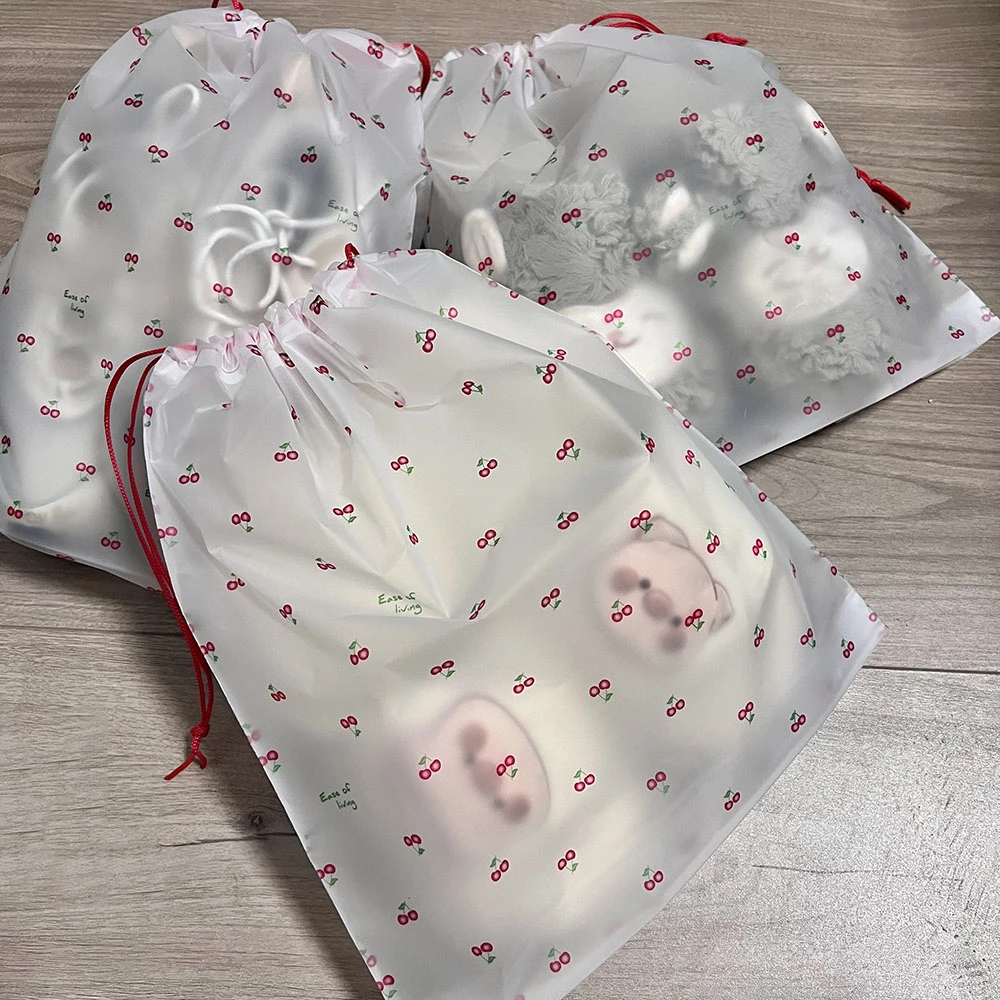 鞋子收纳袋抽绳可爱ins旅行便捷式防尘防潮束口抽绳打包搬家袋