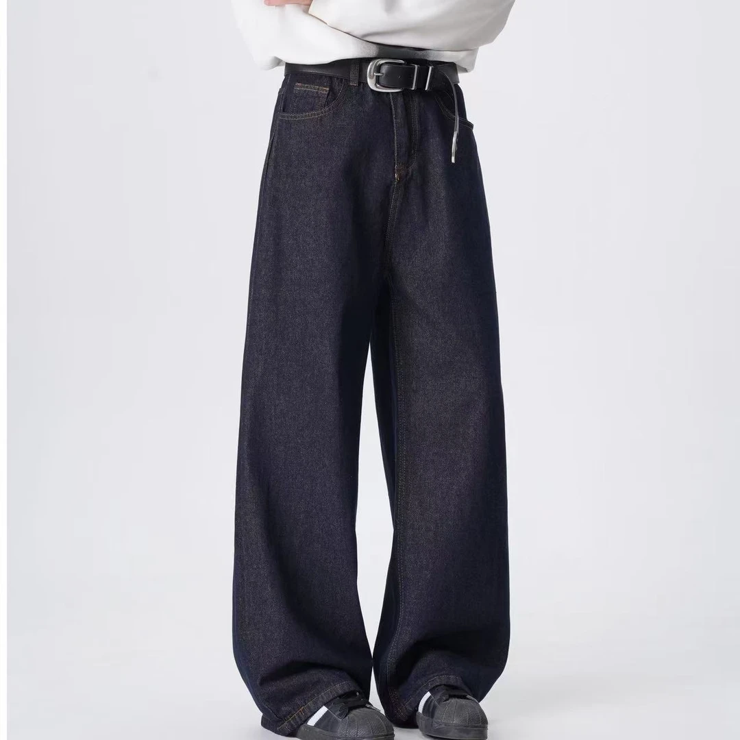 高腰直筒裤夏季牛仔裤onlpp 裤子设计感直筒自然密语显瘦美式复古