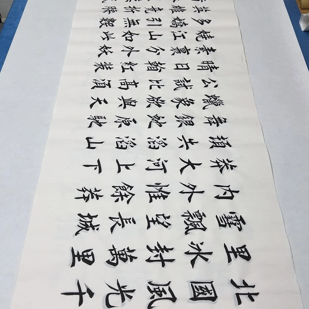 书法纯手写 180✖️48 堵立国