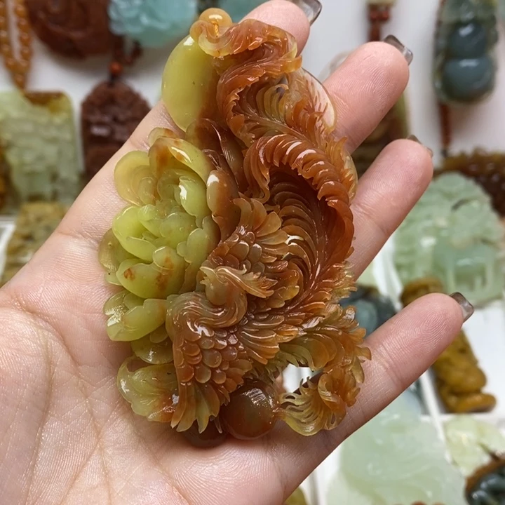 s***h蛇纹石玉未镶嵌颈饰