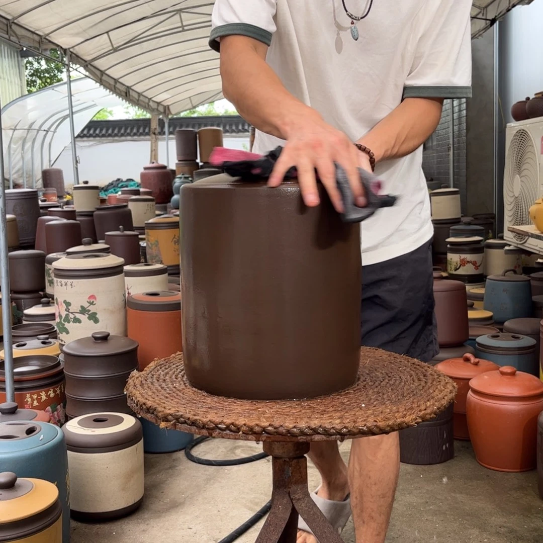 紫砂茶叶罐10饼茶叶罐