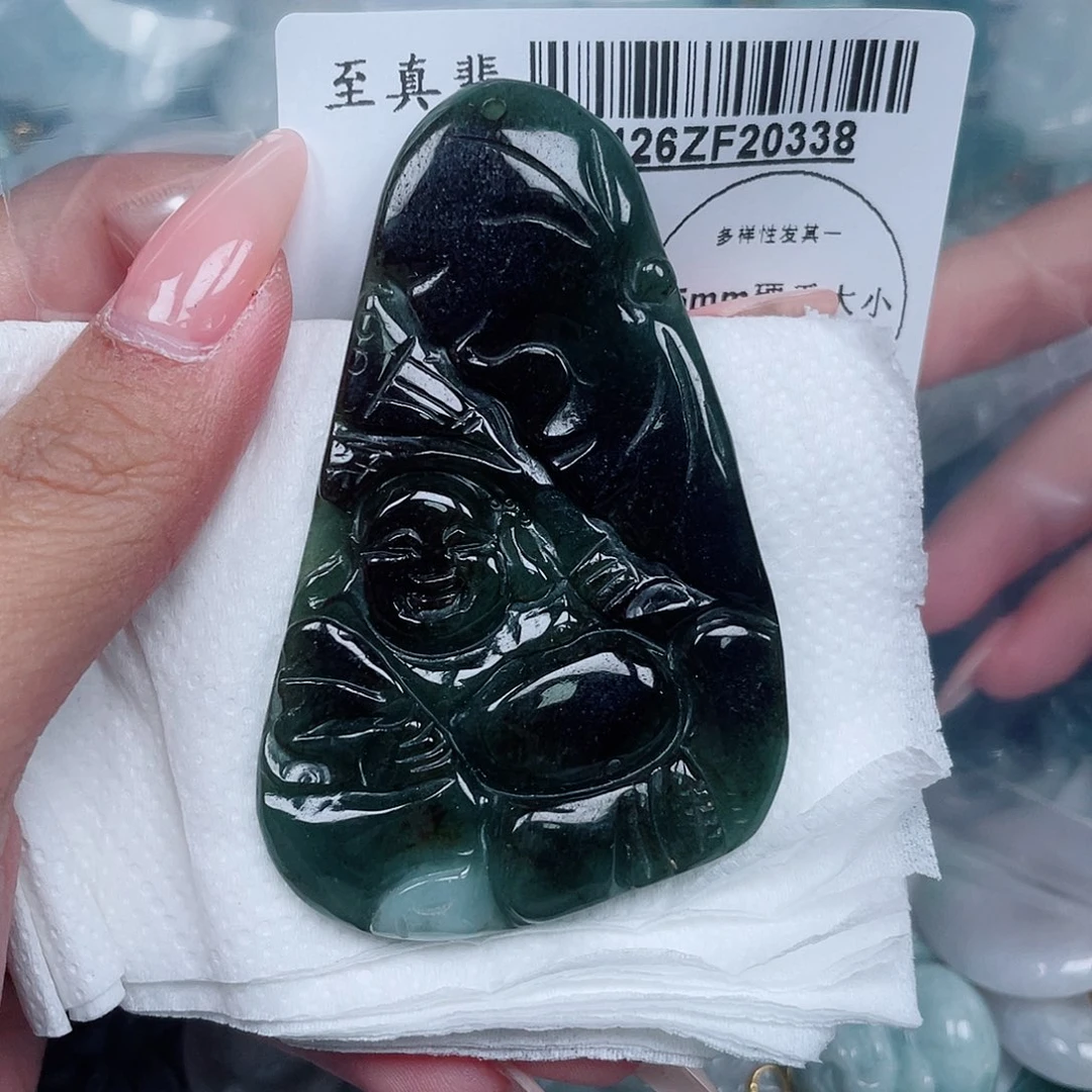 翡翠未镶嵌吊坠(不含链)