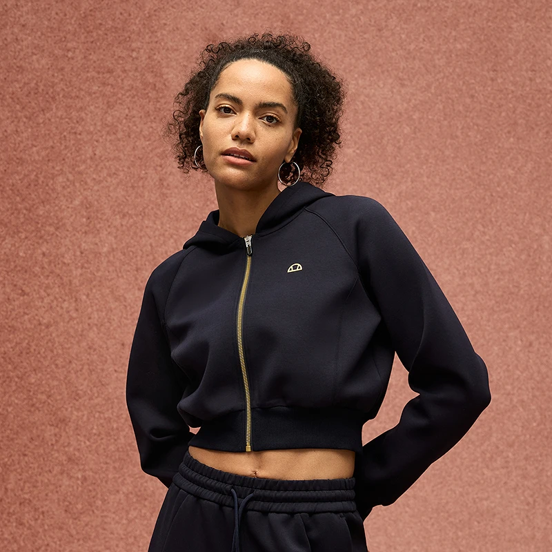 Ellesse【AirCloud轻云系列】25秋新品薄绒连帽外套网球运动卫衣