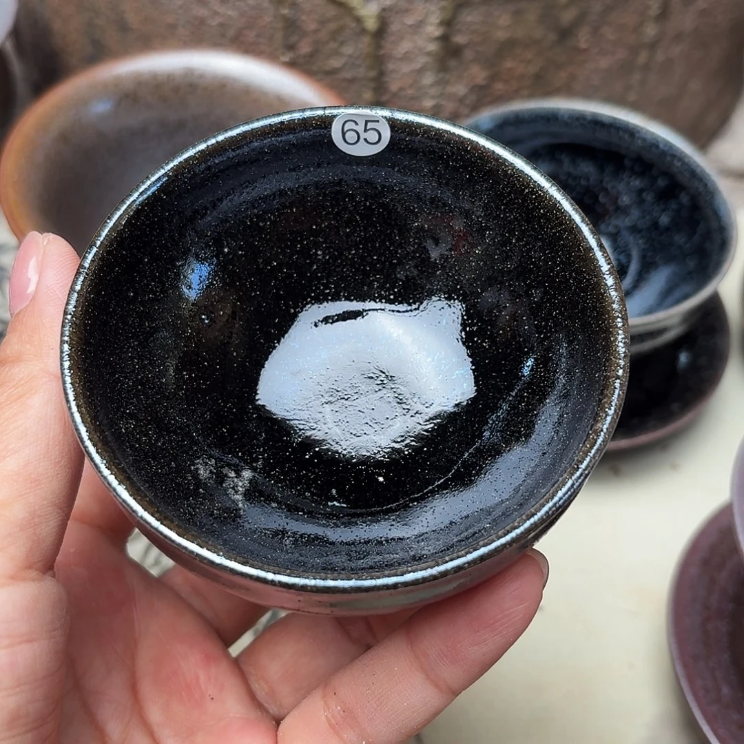 茶盏义兴龙窑建盏65微瑕