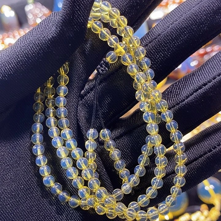 蓝珀未镶嵌珠宝奇石墨西哥蓝珀佛珠4