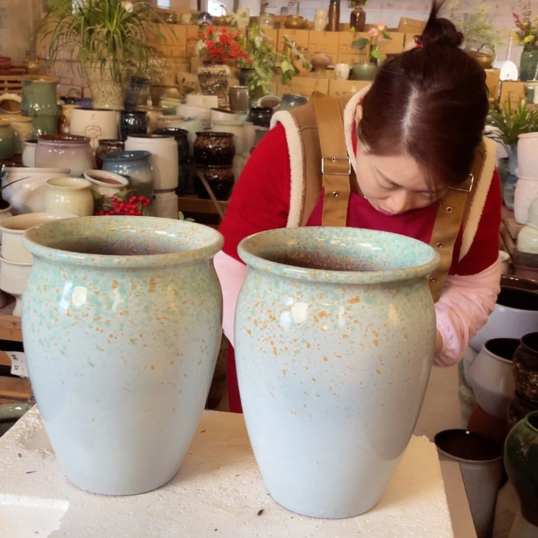 紫砂花盆高度24口径18