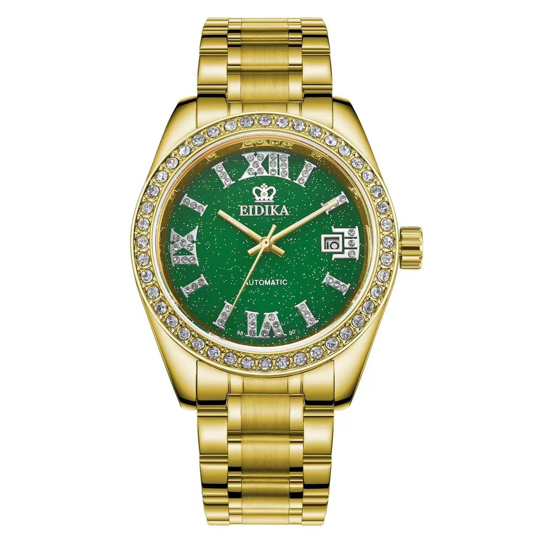 艾帝卡金绿冰糖系列男款时尚腕表E88-90