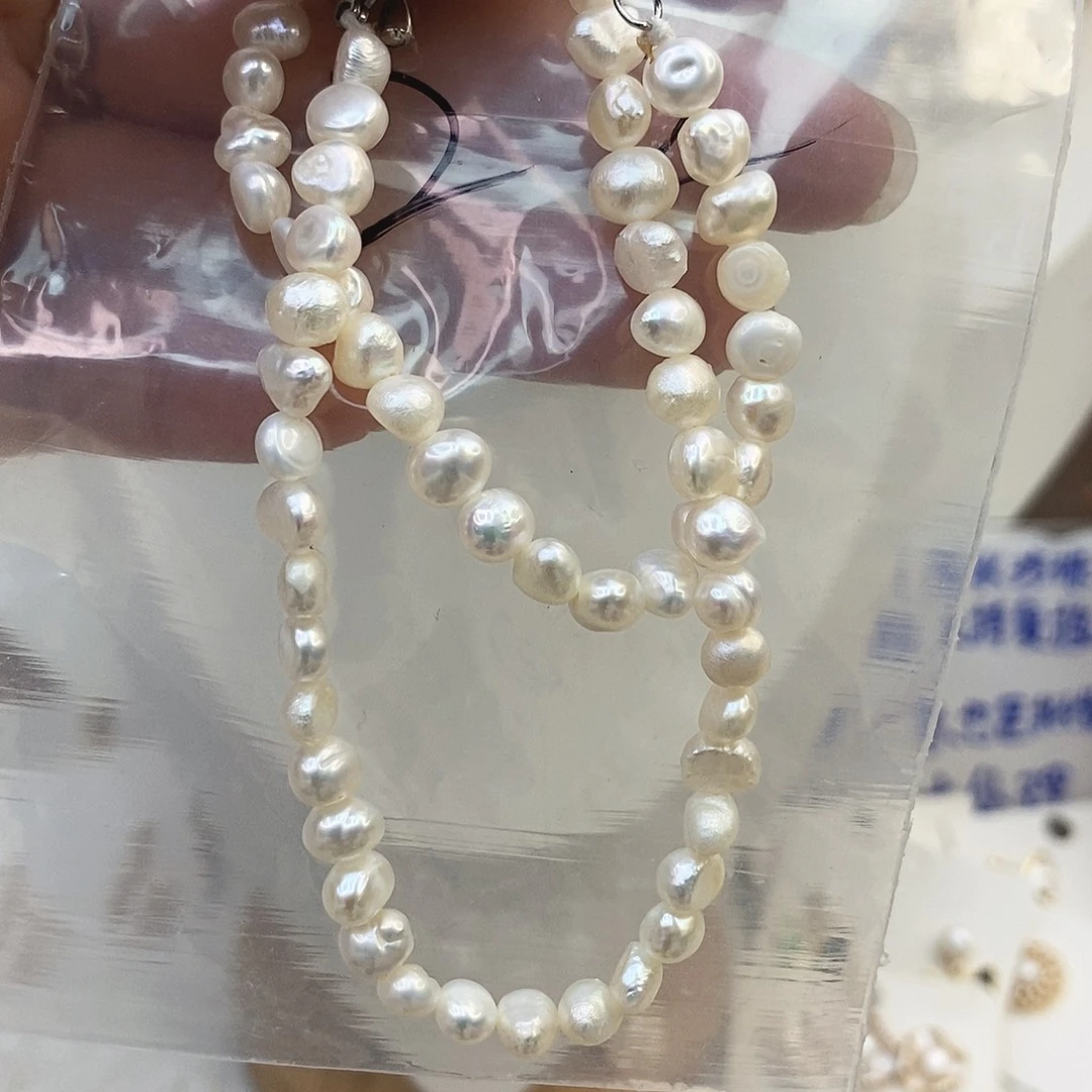 淡水珍珠颈饰钛钢