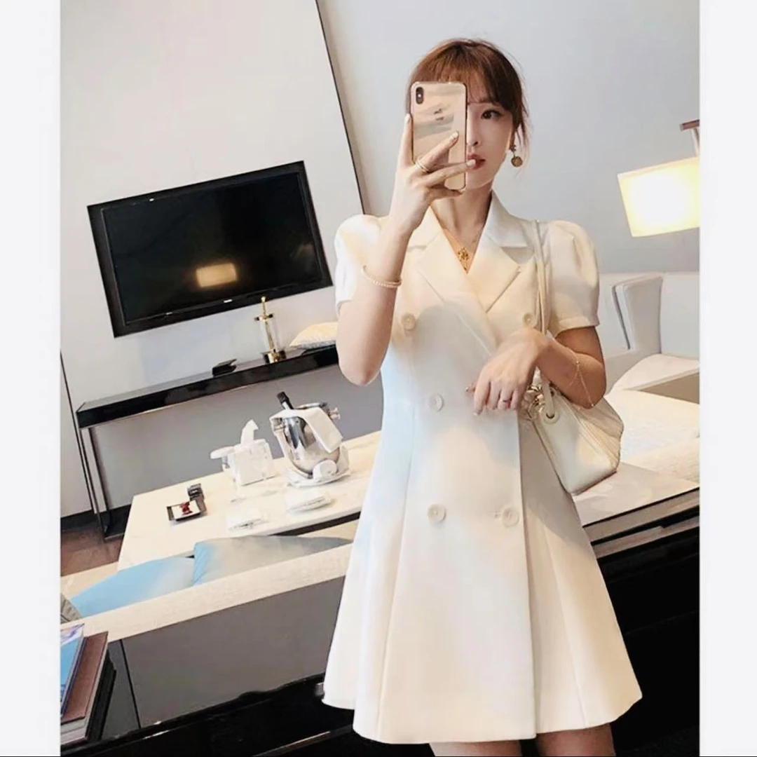 【沐羽•私人订制】NN1494高品质小香风连衣裙显瘦设计感赫本风