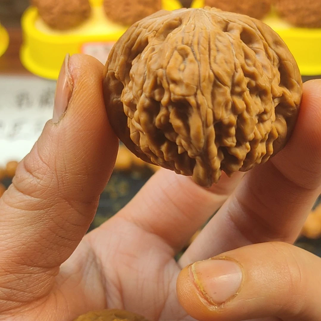 文玩核桃把件磨盘