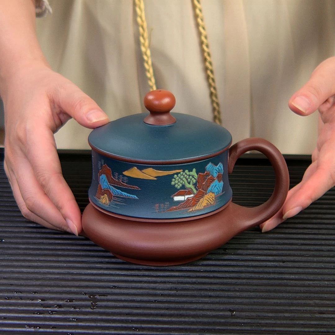 茶杯紫砂高货放漏