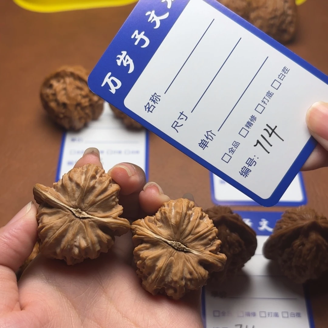 把件文玩核桃714号白狮子38尺